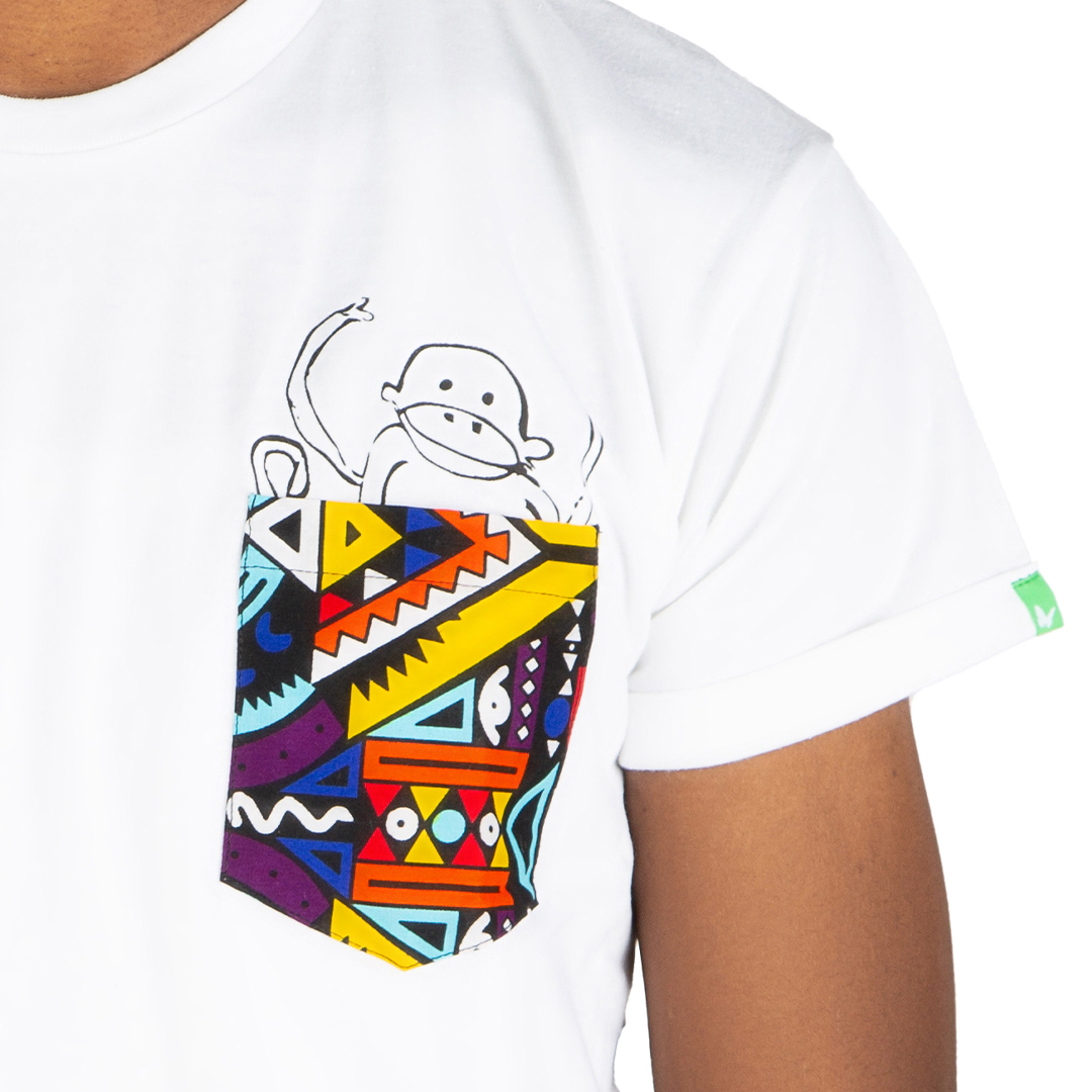 NYANI Männer Shirt Weiß