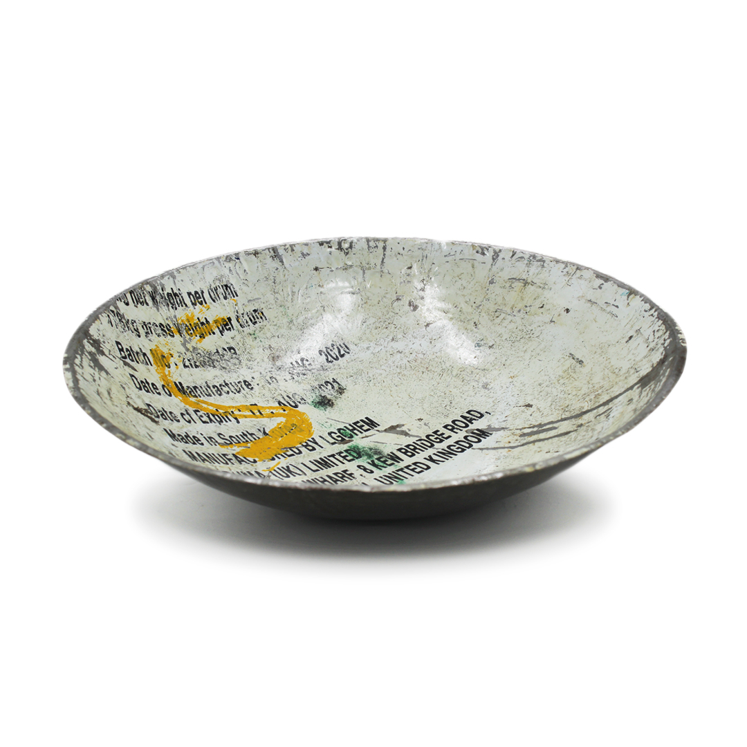 Schale aus recycelten Ölfässern 30 cm 
Made in Burkina Faso