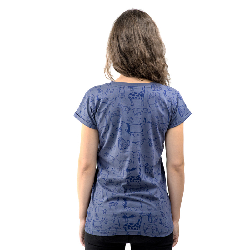 WANYAMA Frauen Shirt Charcoal Grau