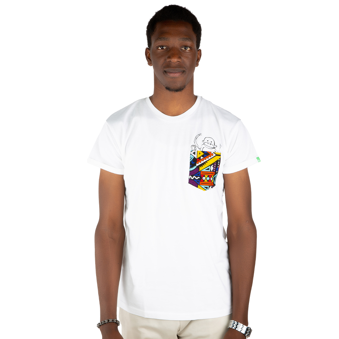 NYANI Männer Shirt Weiß