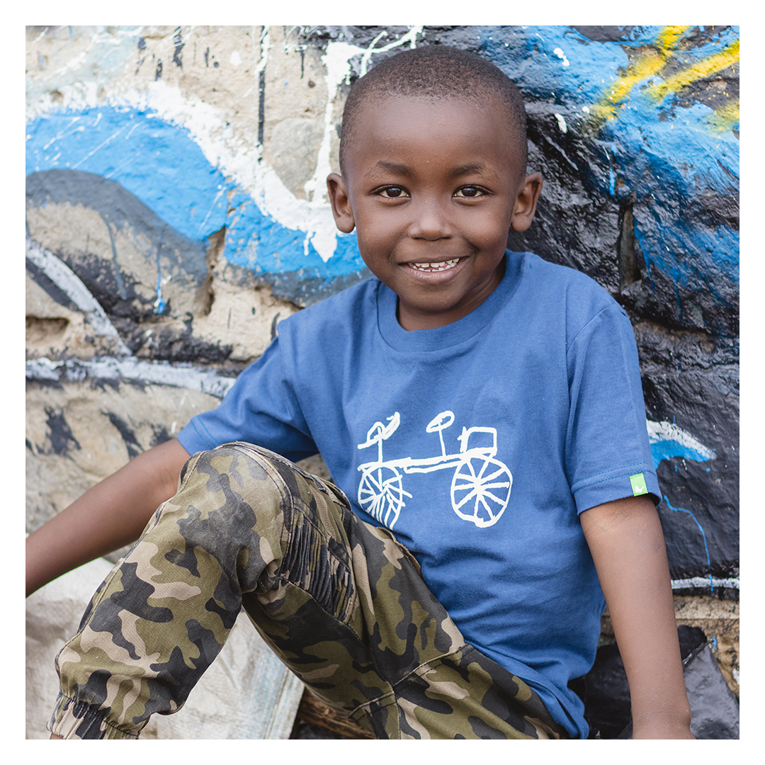 BAISIKELI Kinder Shirt Blau