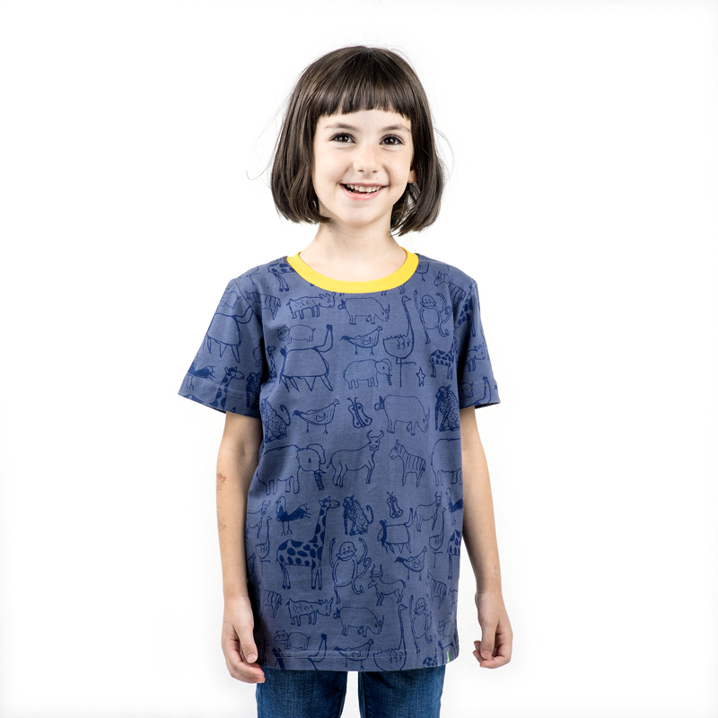 WANYAMA Kinder Shirt Charcoal Grau