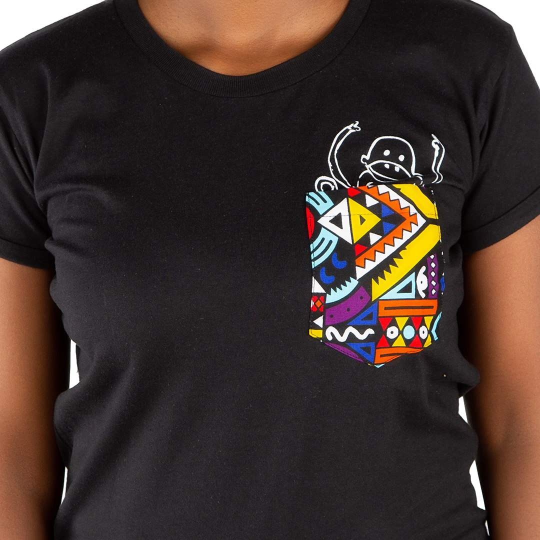 NYANI Frauen Shirt Schwarz