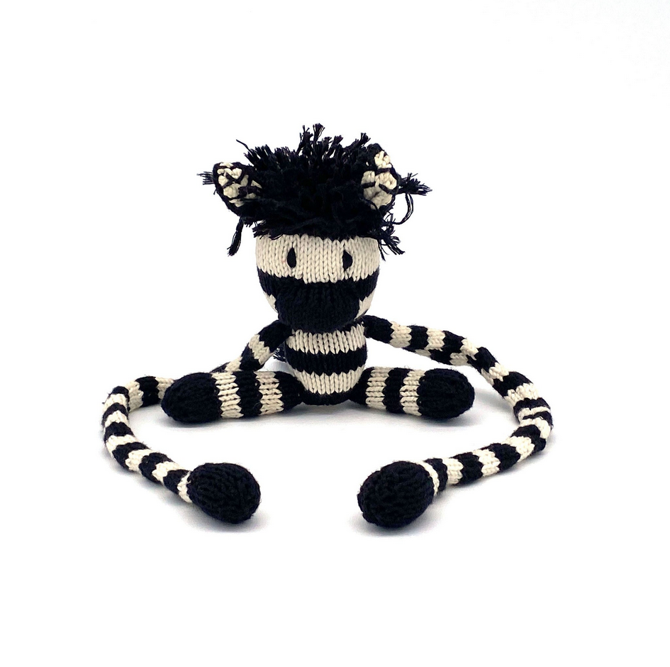 Stofftier ZEBRA Made in Kenya / zum anbinden