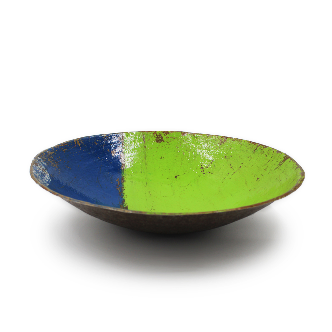 Schale aus recycelten Ölfässern 30 cm 
Made in Burkina Faso