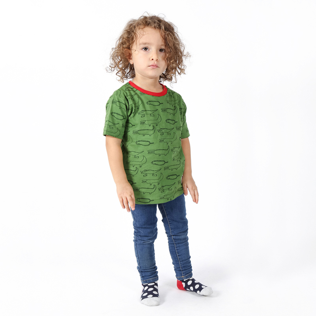 CROCODILES Kinder Shirt Grün
