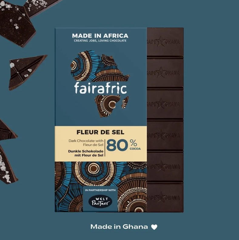 Dunkle Schokolade 80% Fleur de sel | 80g Tafel
