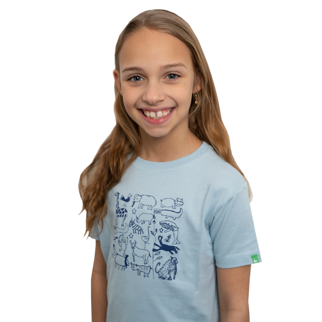 SERENGETI Kinder Shirt Himmelblau