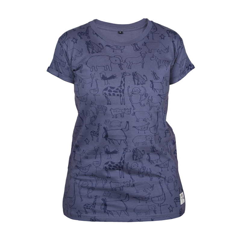 WANYAMA Frauen Shirt Charcoal Grau