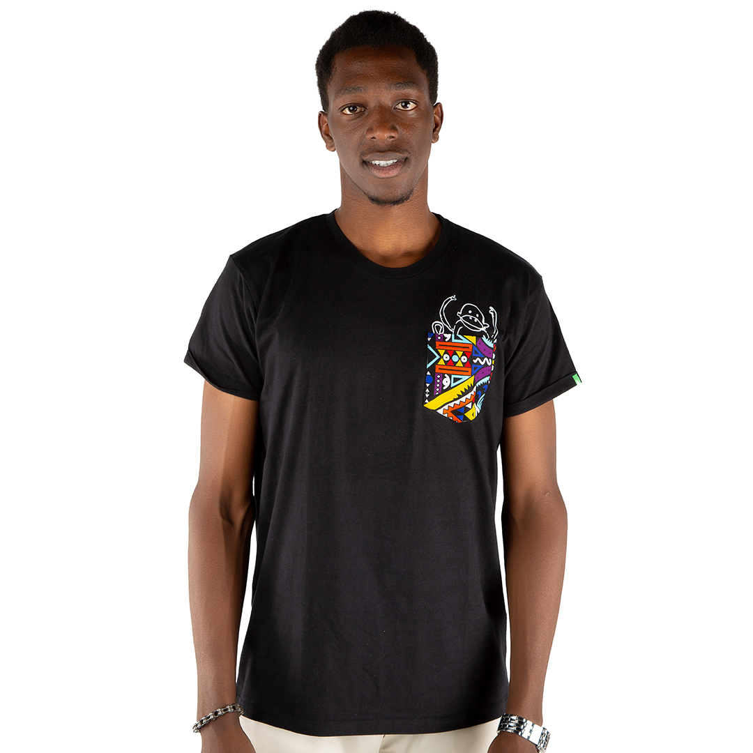 NYANI Männer Shirt Schwarz