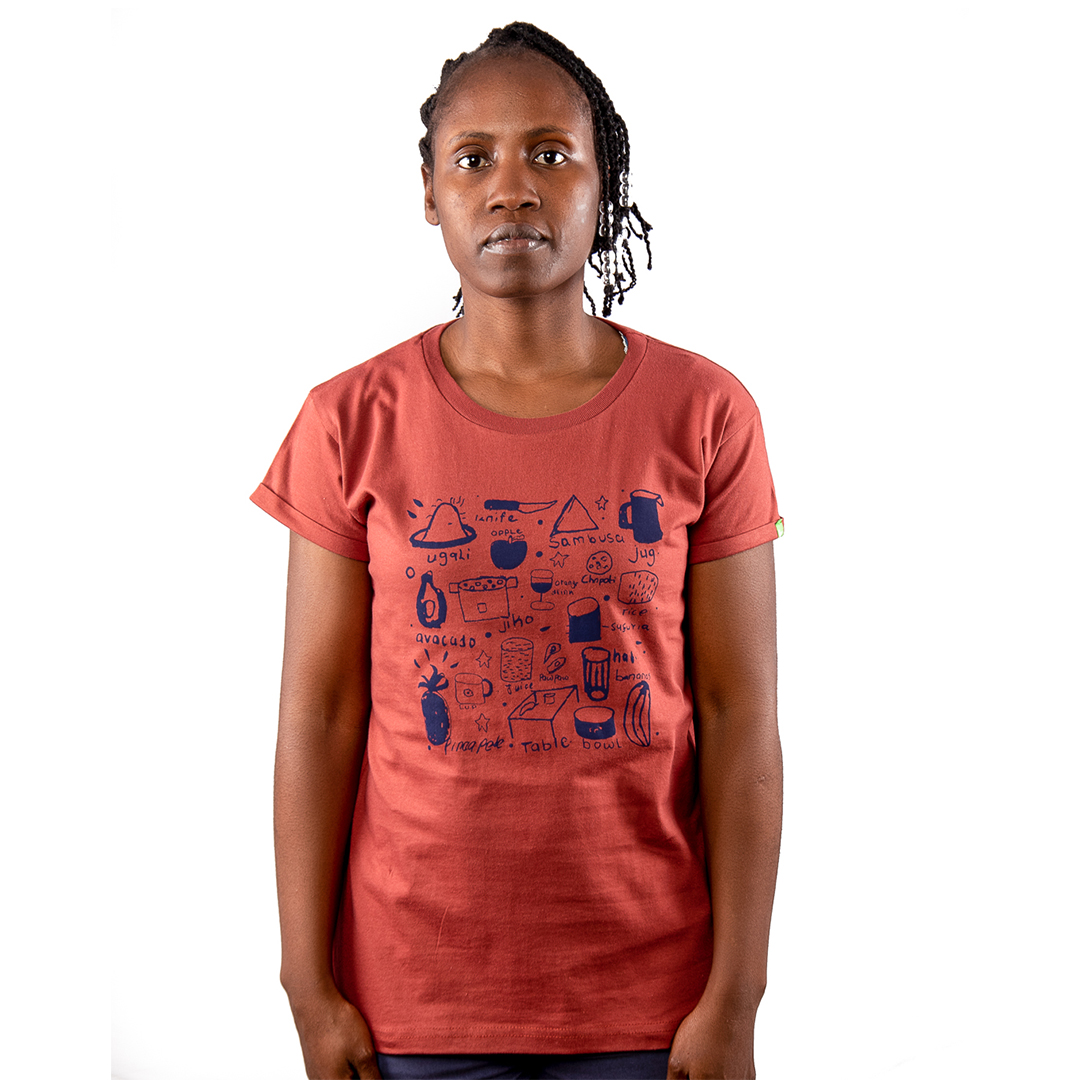 JIKONI Frauen Shirt Marsala