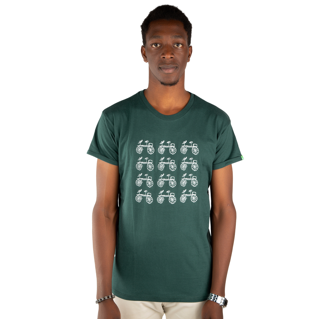 BAISIKELI V.2 Männer Shirt Dunkelgrün