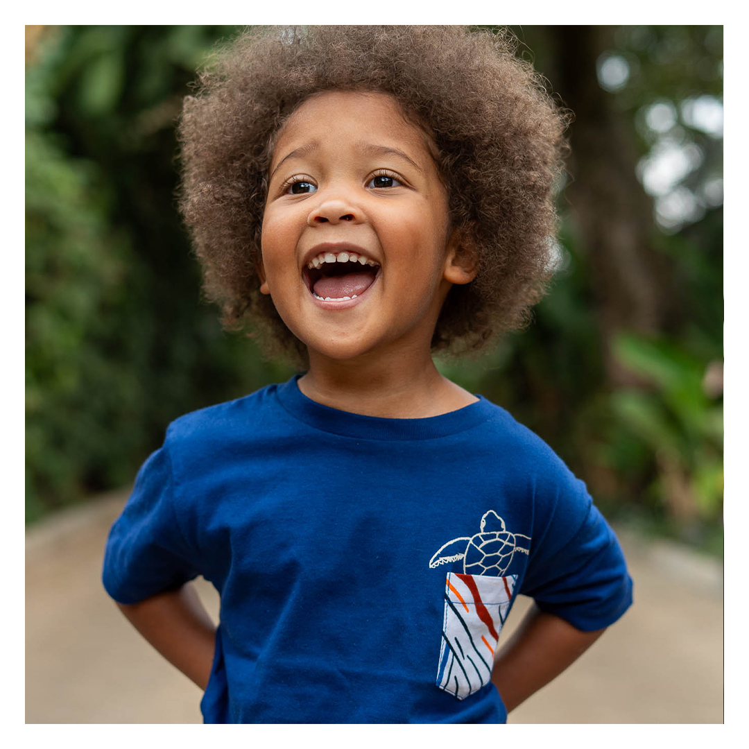 BABY-TURTLE Kinder Shirt Mitternachtsblau
