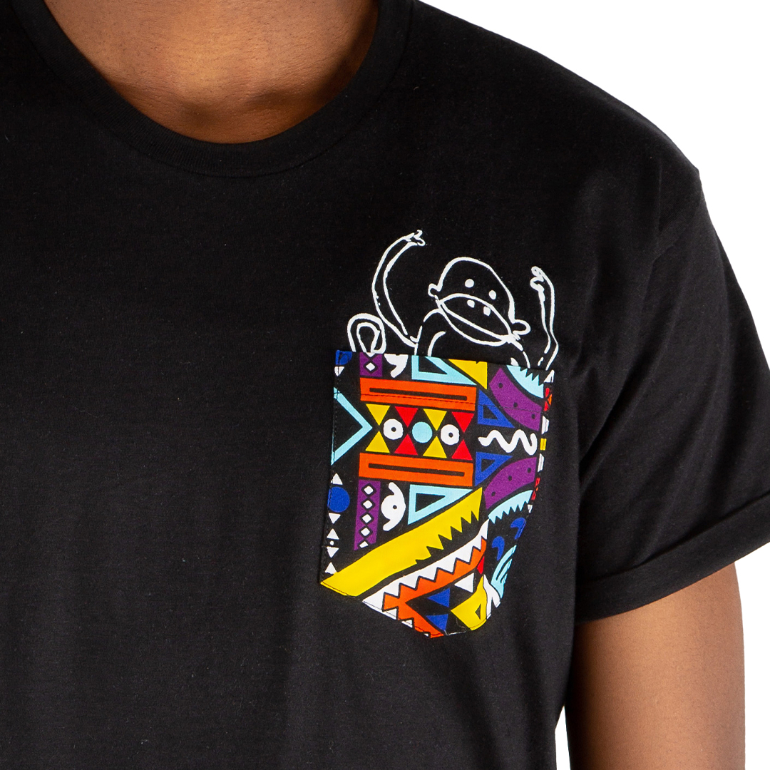NYANI Männer Shirt Schwarz