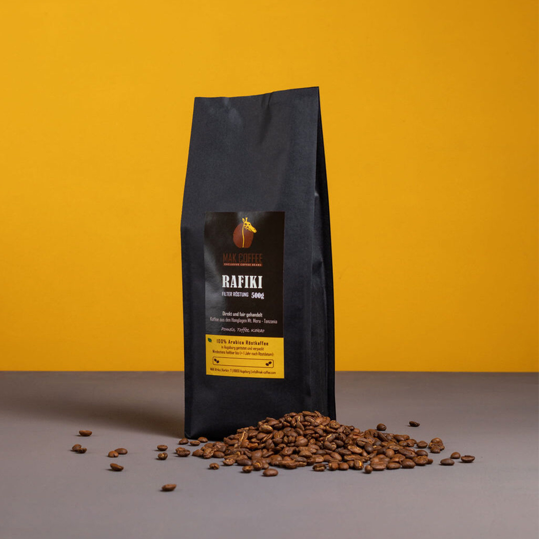 RAFIKI Kaffee Filter Röstung (gemahlen) 500g