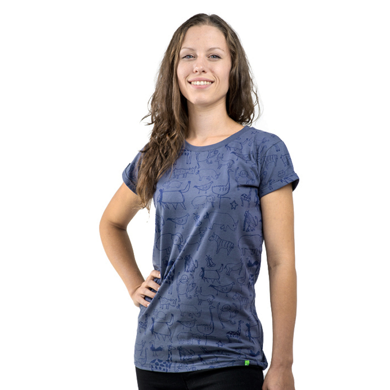 WANYAMA Frauen Shirt Charcoal Grau