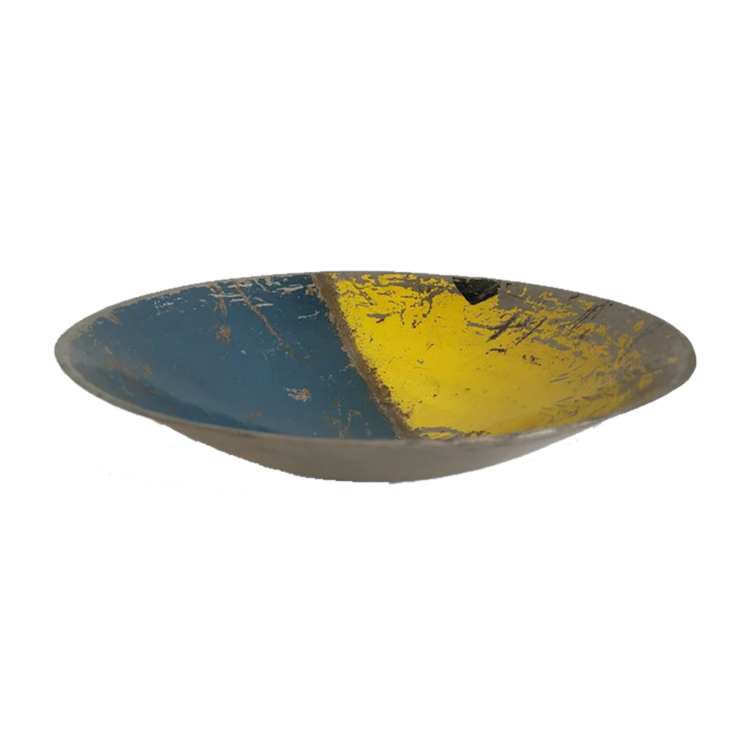 Schale aus recycelten Ölfässern 30 cm 
Made in Burkina Faso