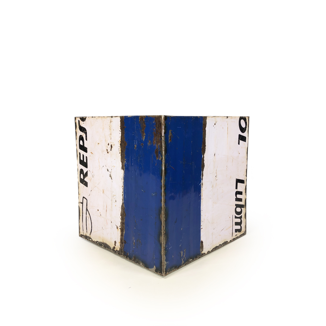 Blumentopf 30x30 cm aus recycelten Ölfässern Made in Burkina Faso