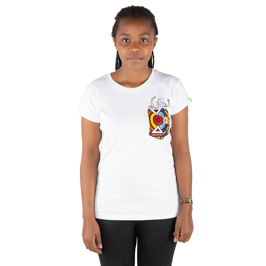 NYANI Frauen Shirt Weiß