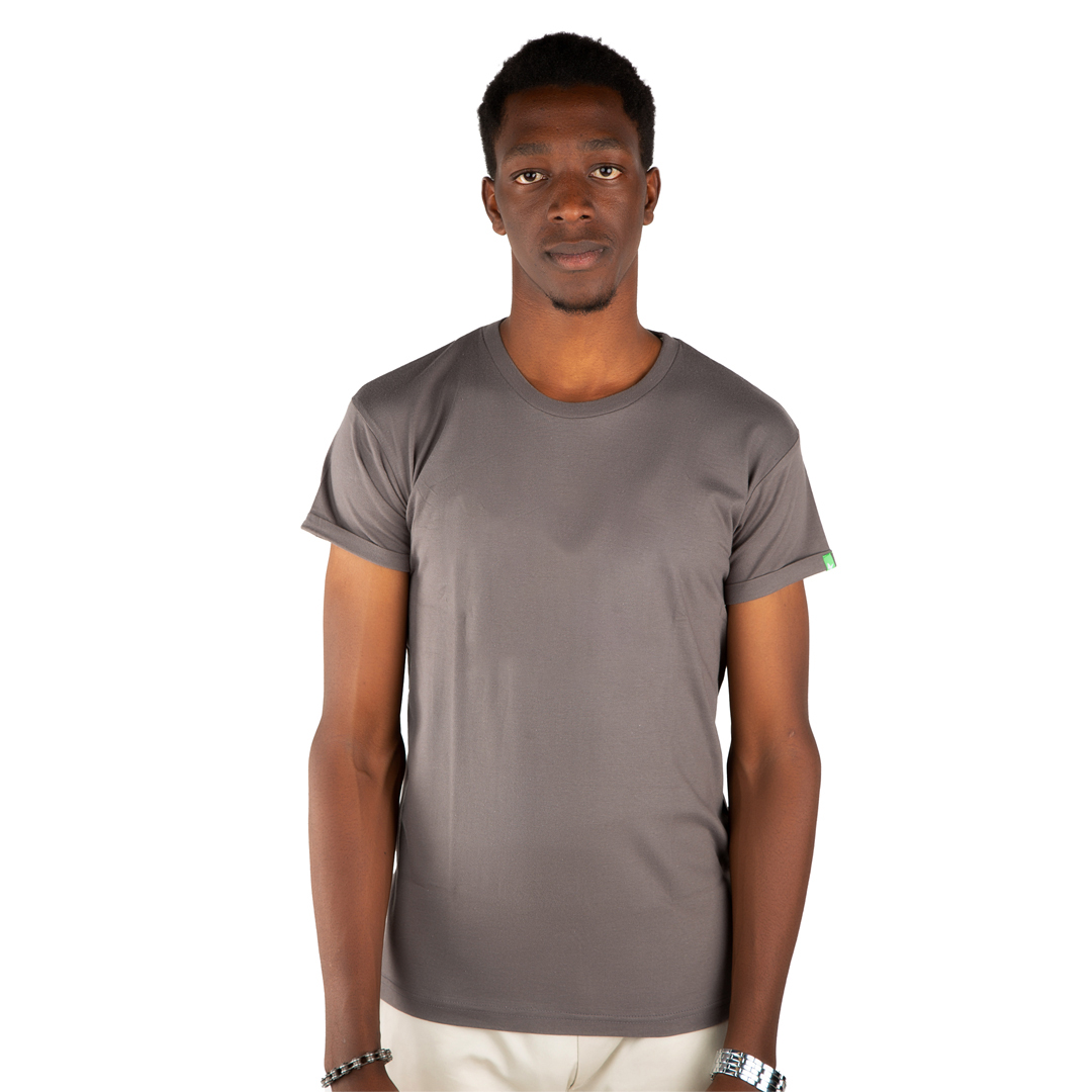 BASIC Männer T-Shirt Dunkelgrau