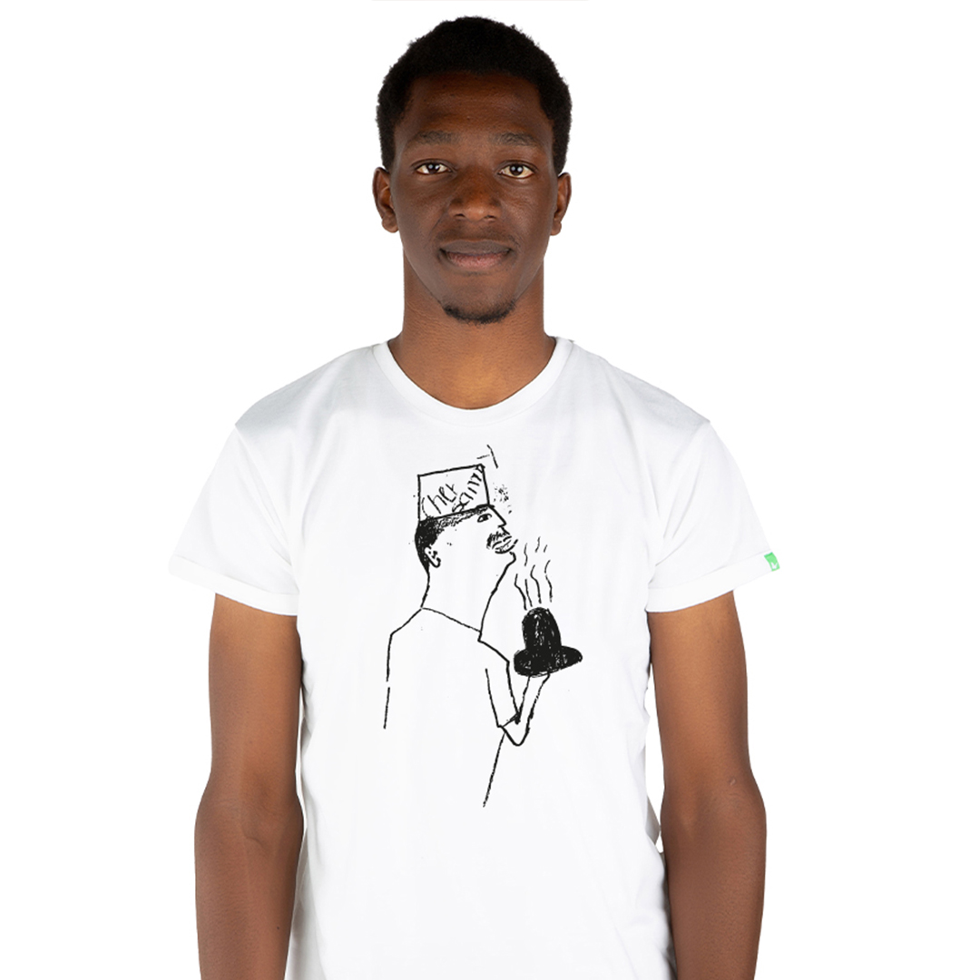 CHEF SAMY Männer Shirt Weiß