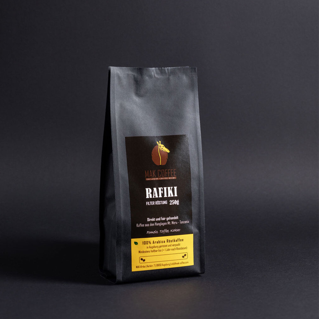 RAFIKI Kaffee Filter Röstung (gemahlen) 500g