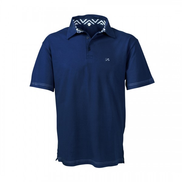 POLO-Shirt aus Bio- Baumwolle Blau