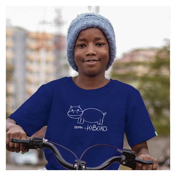 HIPPO Kinder Shirt Mitternachtsblau