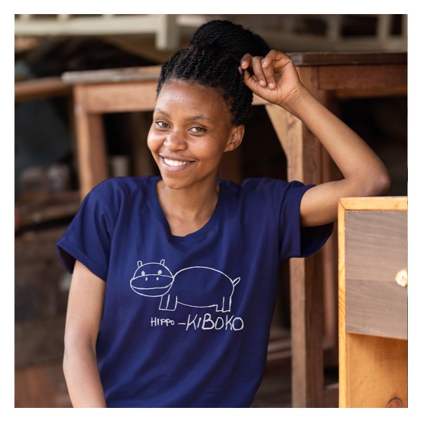 HIPPO Frauen Shirt Mitternachtsblau