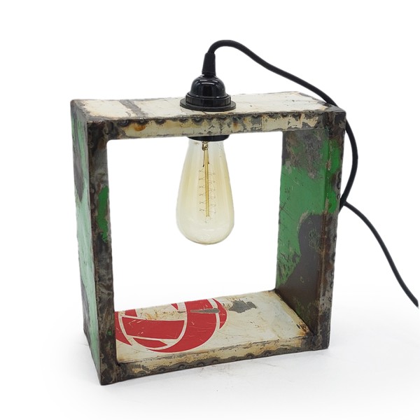 Upcycling Lampe aus alten Ölfässern Made in Burkina Faso
